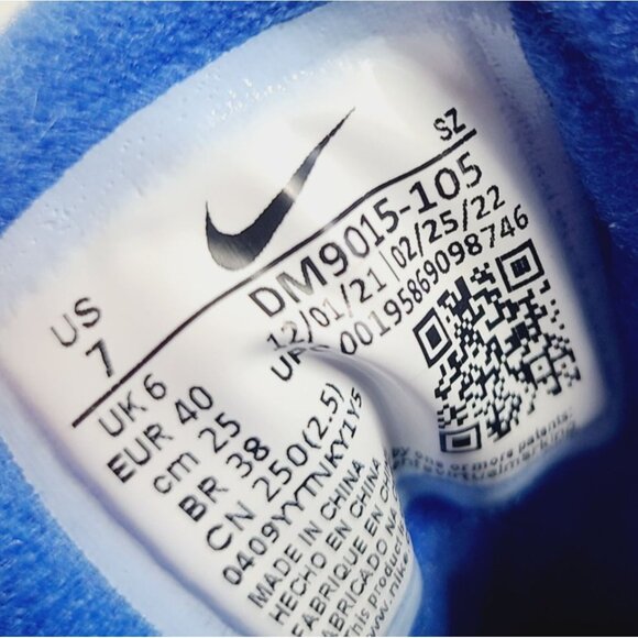 NEW Nike Air Jordan 12 Low Golf Shoes DM9015-105 Size 7 White Game Blue